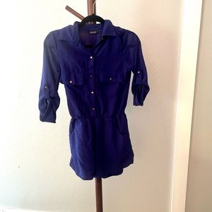 Navy blue romper
